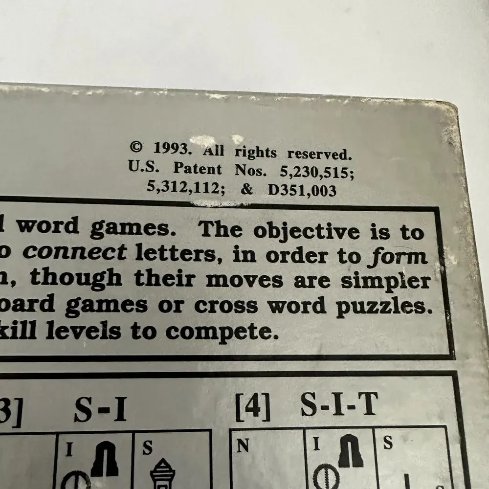 W-W III A Game of Word Wars Genco 1993 Board Game